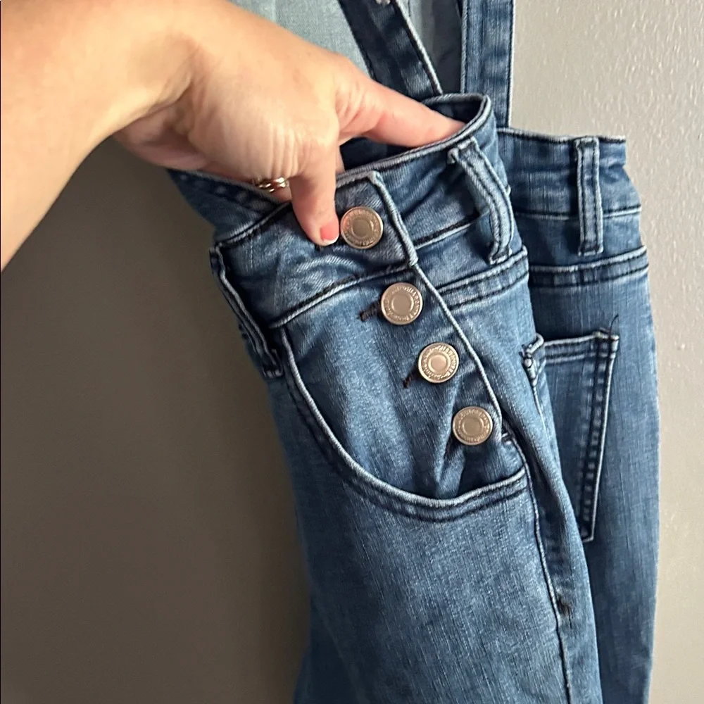 Blue Denim Overalls with Classic Indigo Wash - Picture 4 of 4